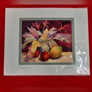 Print of‎ Oil Painting "Tropical Mix" by Susie Y. Anderson 8x10